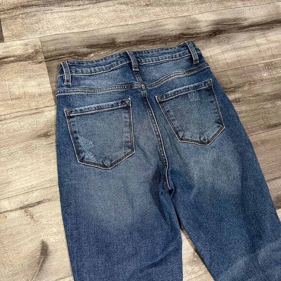 Kancan High Rise Distressed Denim Skinny Jeans Blue Women’s Size 26 - Picture 5 of 10